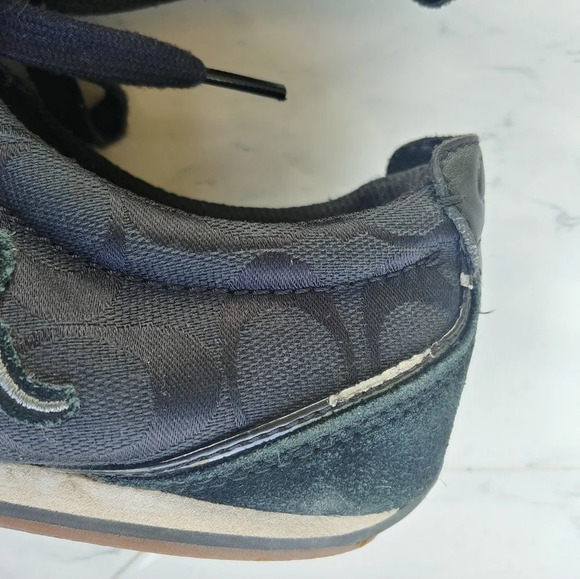 Coach A1715 DEVIN women's signature C Black shoes - Picture 5 of 8